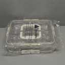 RoskDeewat Deviled Egg Containers with Lid, 2 Pack Thick Clear Plastic Deviled Carrier with Handle Storage 48 Eggs, Stackable Egg Holder Portable Tray Platter for Fridge, Travel, Party-White