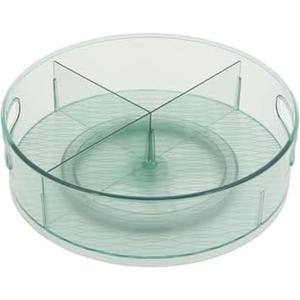 Copco Storage Turntable with Removable Dividers, 12 Inch, Clear