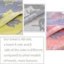 2 x 2 Pack Decorative Maple Leaf Hand Towels Cotton, Soft Highly Absorbent Bathroom Towel Set for Face Spa & Kitchen, 13x29 Inches (Yellow - 2 Pack)