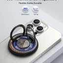 ULiXWH Upgraded for Magsafe Phone Grip Holder with 360 Rotation Design, Super Magnetic Cell Phone Grip Stand Ring Finger Kitcstand, Magsafe Accessories for iPhone 16 Pro Max 15 14 13