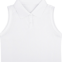 Girls Crop Tops Sleeveless Polo Shirts Athletic Tank Tops Golf Tennis T-Shirts with Collared Quick Dry Casual 120