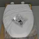 Bemis 1500EC 390 Lift-Off Wood Elongated Toilet Seat, Cotton White (Pack of 1)