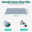 Dance Floor Mat Non-Slip with Shoulder Strap Portable and Dance Resistance Band, Dance Floor for Ballet,Jazz, Pop Thick PVC Practice Floor Reusable Mat
