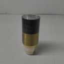 Gejoy 9 oz Rimmed Swirl Plastic Cups Disposable Wine Drinking Cups Clear Elegant Halloween Tumblers for Christmas Party Supplies(Black, Gold,50 Pcs)