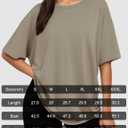 Siimcuzy 4 Pack Oversized Tshirts for Women, Loose Fit Crew Neck Summer Baggy Tops Workout Tees Plus Size T Shirts 1 Black 1 White 1 Dark Pink 1 Khaki, Medium