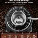 DAOFEL 64MM Flat Burr Coffee Grinder Electric,100 Adjustable Grind Settings