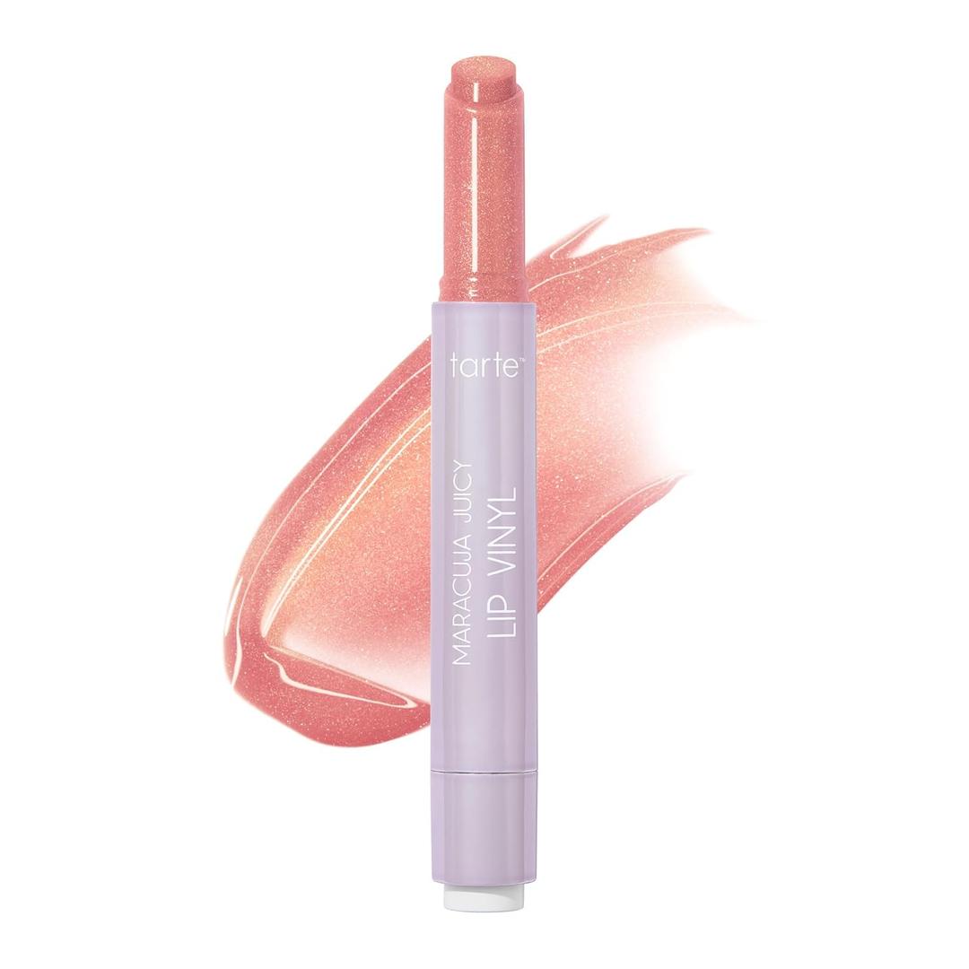 tarte maracuja juicy lip vinyl gloss  Hydrating & Volumizing Lipgloss Balm with Hyaluronic Acid, Vitamin E to Plump & Moisturize for Radiant, Fuller-Looking Lips, Vegan & Cruelty Free