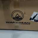 Wakeman Camp Table - Round 2-Tier Folding Table with 4 Cupholders and Carrying Bag - for Camping, Beach, Picnic, Sporting Events, and More Outdoors,Blue, 20" X 20" X 25.25"