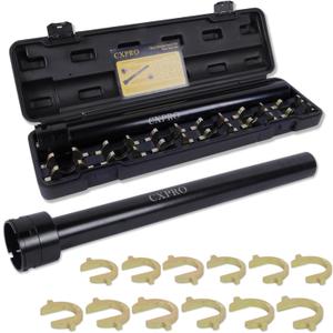 Inner Tie Rod Removal Tool Kit, Inner Tie Rod Tool Set with 12 Crowfoot Adapters 1/2 Inch Drive Tube for Tie Rods Remove & Install Cars