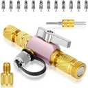 2026 New Valve Core Removal Tool & Dual Head Valve Core Remover, 2 Sizes 1/4& 5/16 in 1 Tool, Mega Flow Vacuum-Rated Core Removal Tool HVAC, 20 Microns Vacuum, For Full & Unrestricted Flow