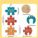 Motivational Quote Wall Hanging Sign,You Are Kind Wall Sign,Classroom Door Sign,You Are Smart Positive Quotes Wooden Hanging for Kids,Classroom Door Hanger for School Playroom Nursery (Colourful)