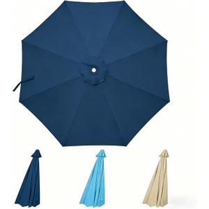 D&ONEHOS 10ft Cantilever Umbrella Replacement Canopy for 8 Ribs, Outdoor Offset Cantilever Umbrella Replacement Top Fit 10FT 8 Ribs, Canopy Top Only