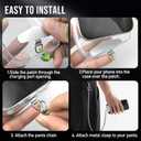 ROCONTRIP Anti-Theft Phone Lanyard Tether & Pants Chain Heavy-Duty Phone Strap With Metal Tether Tab (Light Silver)