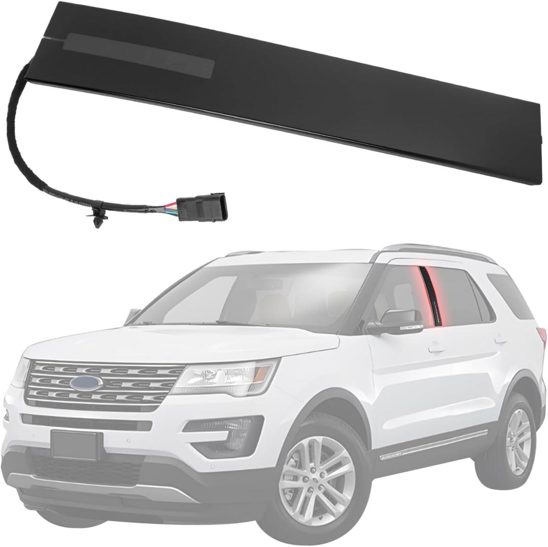 Keyless Entry Keypad with B Pillar Molding Trim Compatible with 2011-2019 Explorer Replaces DB5Z-7820555-AC Door Pillar Applique Driver Side