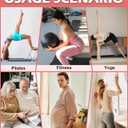 Breslatte Pilates Grip Socks Cotton Ankle Mesh Non Slip Yoga Socks with Grips for Women Men for Barre Workout Gifts (4p1 Mesh05 Black/Beige/Lightbrown/Coffee)