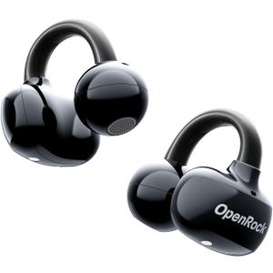 E Open Ear Clip-On Earbuds, Bluetooth 6.0, 4g Lightweight | 4g clip-on comfort, powerful bass, 28H playtime, AI clear calls and IPX4 water resistance for workouts and daily use