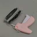 Stitch Gun for Clothes, Handheld Stitch Gun Quick Clothing Fixer, Portable Tagging Gun for Home & Retail Use, Includes 6 Needles,1000 Black & 1000 White Fasteners (Pink,1pcs+2000tag)