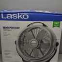 Lasko Wind Machine Fan, Air Circulator Fan with 3 Speeds, 20" Model 3300, Gray