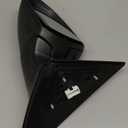 Dasbecan Left Driver Side Door Mirror Compatible with Hyundai Elantra 2017-2020 Heated Manual Folding Blind Spot Detection Replace# 87610F3020 HY1320226 (7Pins-Black Painted)