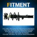ILONPA 472598 472597 Front Quick Struts Assemblies w/Coil Springs for 2009-2013 Toyota Corolla (1.8L I4) / 2011-2013 Toyota Matrix (1.8L L4), 2010 2012 Shock Absorbers Suspension Kit - [Only for 1.8L]