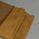 Simplebrand Gold Sheer Curtains 84 Inches Long 2 Panels, Light Filtering Rod Pocket Solid Color Window Sheer Curtain Panels, Elegant Curtains & Drapes for Living Room, Bedroom (Gold, 42" W x 84" L)