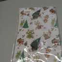 2 x Febbleshow Funny Christmas Wrapping Paper for Boys Girls Kids - Xmas Gift Wrap with Green Monster, Trees, Snowflakes & Presents - 4 Jumbo Sheets, 28" x 40" Each (32 sq. ft ttl), Easy to Store