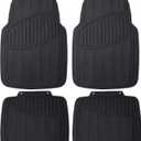FH Group F11304BLACK Black All Weather Protection Floor Mat (Trimmable)