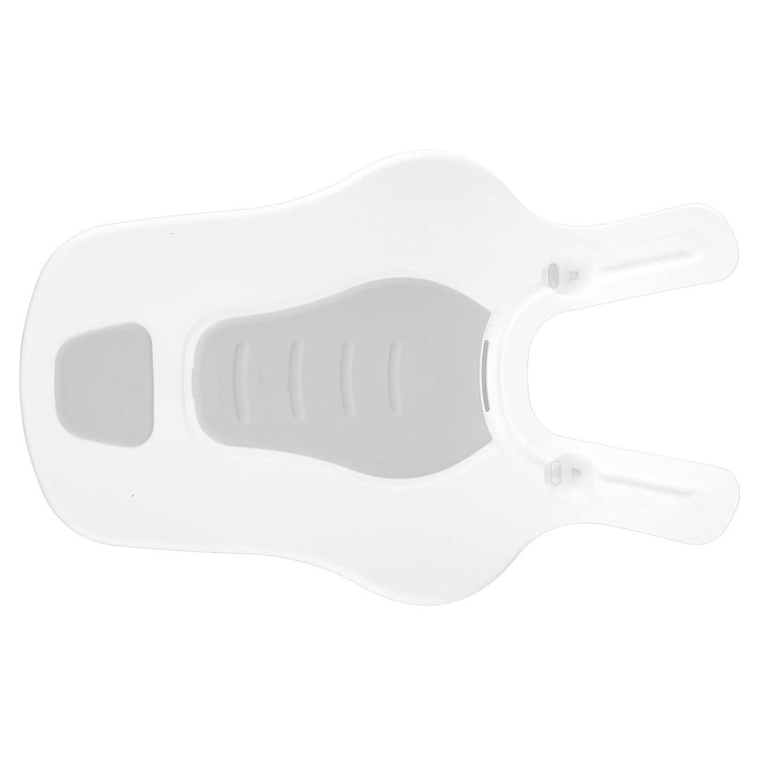 Clean Rinse Bather, Folding Spine Protection Wash Hip Semi Circular Sink Clean Rinse Baby Bather Ergonomic Portable for Travel (Grey)