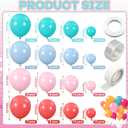 Ice Cream Drip Baseball Birthday Party Decorations Set Blue Pink Green Balloon Arch with Baseball Bat Balloons for Boys Girls Summer Birthday Sport Ice Cream Party Decorations