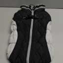 FUAMEY Dog Coat for Large Dogs,Waterproof Dog Winter Jacket with Harness Built in Puppy Cold Weather Coats Reflective Pet Vest with Zipper Warm Fleece Dogs Snowsuit Windproof Black L (L(chest:24in))