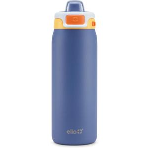 Ello Pop & Fill 18oz Stainless Steel Kids Water Bottle with Quick Fill Lid | Vacuum Insulated BPA Free Bottle with Leak Proof Straw and Chug Lid, Dishwasher Safe, Gift For Kids Teens, Lighthouse