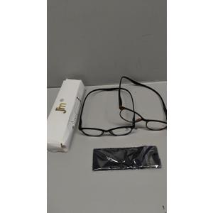 JM 2 Pack Magnetic Reading Glasses for Men Women, Hang Neck Blue Light Blocking Computer Readers Black & Tortoise +2.5