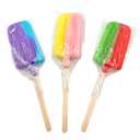 2 x Popsicle Shaped Ice Cream Lollipops (12 pieces) Individualy Wrapped Ices Suckers, Great for Summer, Birthday Party, Goodie Bags, Party Favors, Candy Buffet