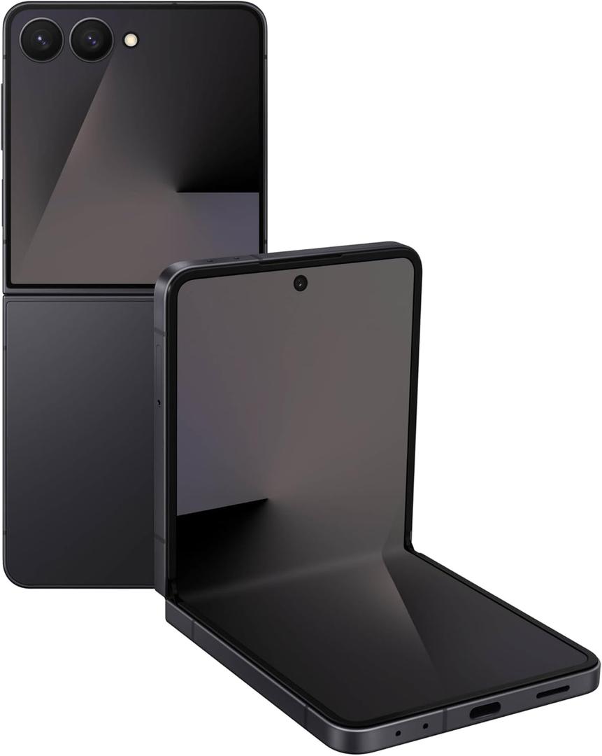 Samsung Galaxy Z Flip7 Cell Phone, 256GB AI Smartphone, Unlocked Android, high-res 50 MP Camera, Powerful Processor, Long Battery Life, 2025, Jet Black