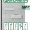 Magnetic Stanley Cup Holder for Refrigerator, Water Bottle Organizer for Stanley 40 oz with Tumbler Lid Organizer, Kitchen Pantry Organizers and Storage for Stanley Cup Accessories (White)