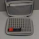 Battery Organizer Storage Case with Tester for AA AAA Button Battery Holder Carrying 3 Batteries Variety Pack 88 Batteries Zipper Mesh Bag (Batteries Not Included) (black)