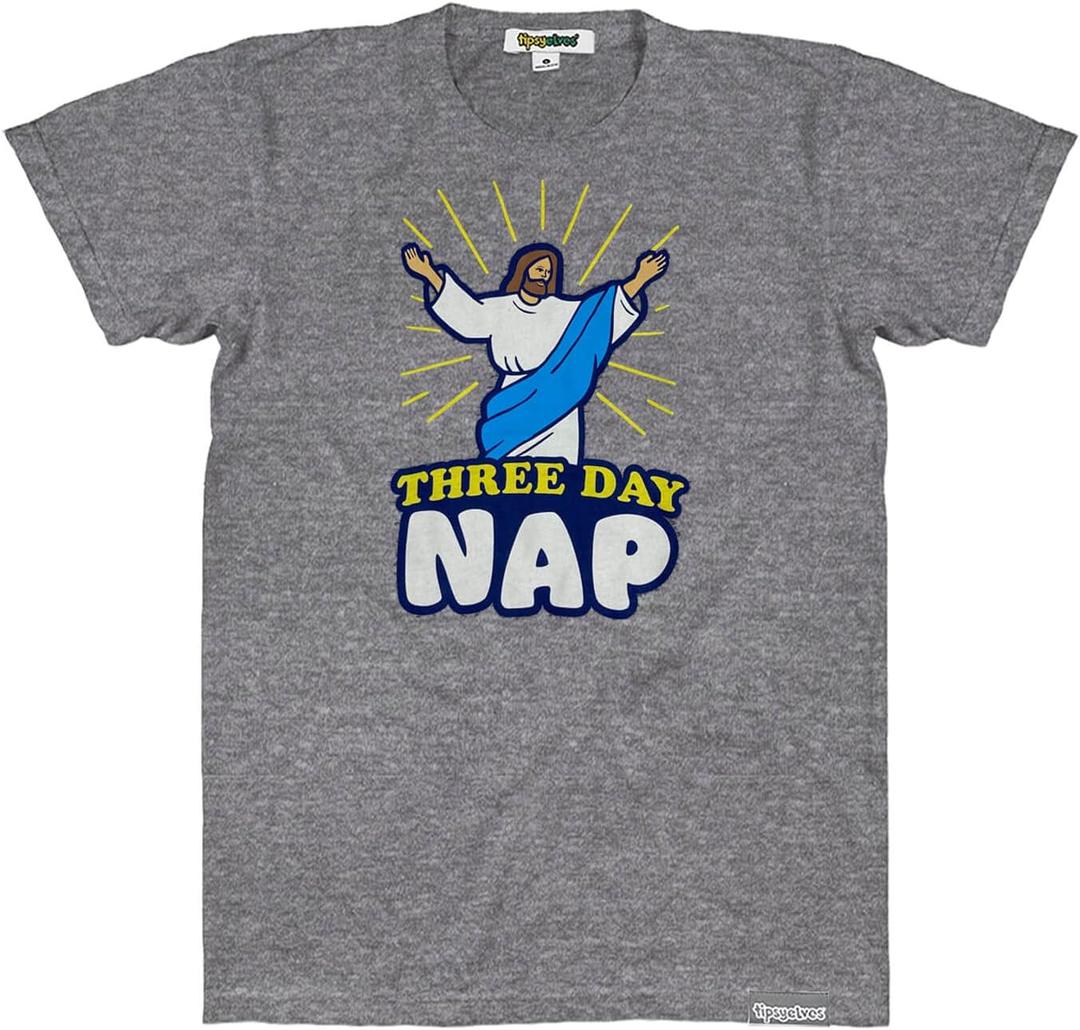 Tipsy Elves Easter T-Shirts for Men - Vibrant and Colorful Mens Tee - Buttery Soft Poly-Cotton with Game Changing Designs (M)