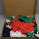 5 FT Hanging Christmas Inflatables Decorations, Santa Claus Giving Gifts Built-in LED Light, Funny Blow up Christmas Ornaments, Xmas Holiday Decor for Party Indoor Outdoor Yard Porch