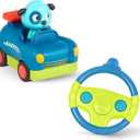Remote Control Car for Toddlers, Kids Remote with 2 Big Buttons Fast RC Vehicle with Fun Sounds 2+ Years Riding Racers Woofer