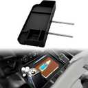 Upgraded Front Center Console Organizer Fit Super Duty Accessories- Jump Seat Headrest Replacement with Cup Holder Tray (Black)