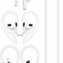 A-Focus Anti-Slip Set for AirPods 3rd Replacement Silicone Adjustable Ear Hook Ergonomic Design Wings Wingtip Ear Tips Strap Sport Earbuds Accessories Eartip Compatible with AirPods 3 White Strap