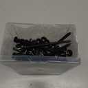 100Pcs #10 x 3 Wood Screws 3 Inch, Phillips Modified Truss Head Wood Screws, Zinc Oxide Black Self Tapping 3 Inch Screw for Woodworking, Household Appliances, Furniture, Outdoor