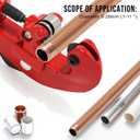 6 Piece Pipe Tool Set, Ratchet Pipe Bender, Copper Pipe Cutter, Flaring Tool HVAC, Ideal for HVAC, DIY, and Automotive Repair