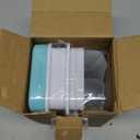 Ice Cube Tray with Lid and Bin, PHINOX 56 pcs Ice Trays for Freezer, Ice Cube Trays for Freezer with 2 trays, Container, Lid & Ice Scoop, BPA Free (Blue)