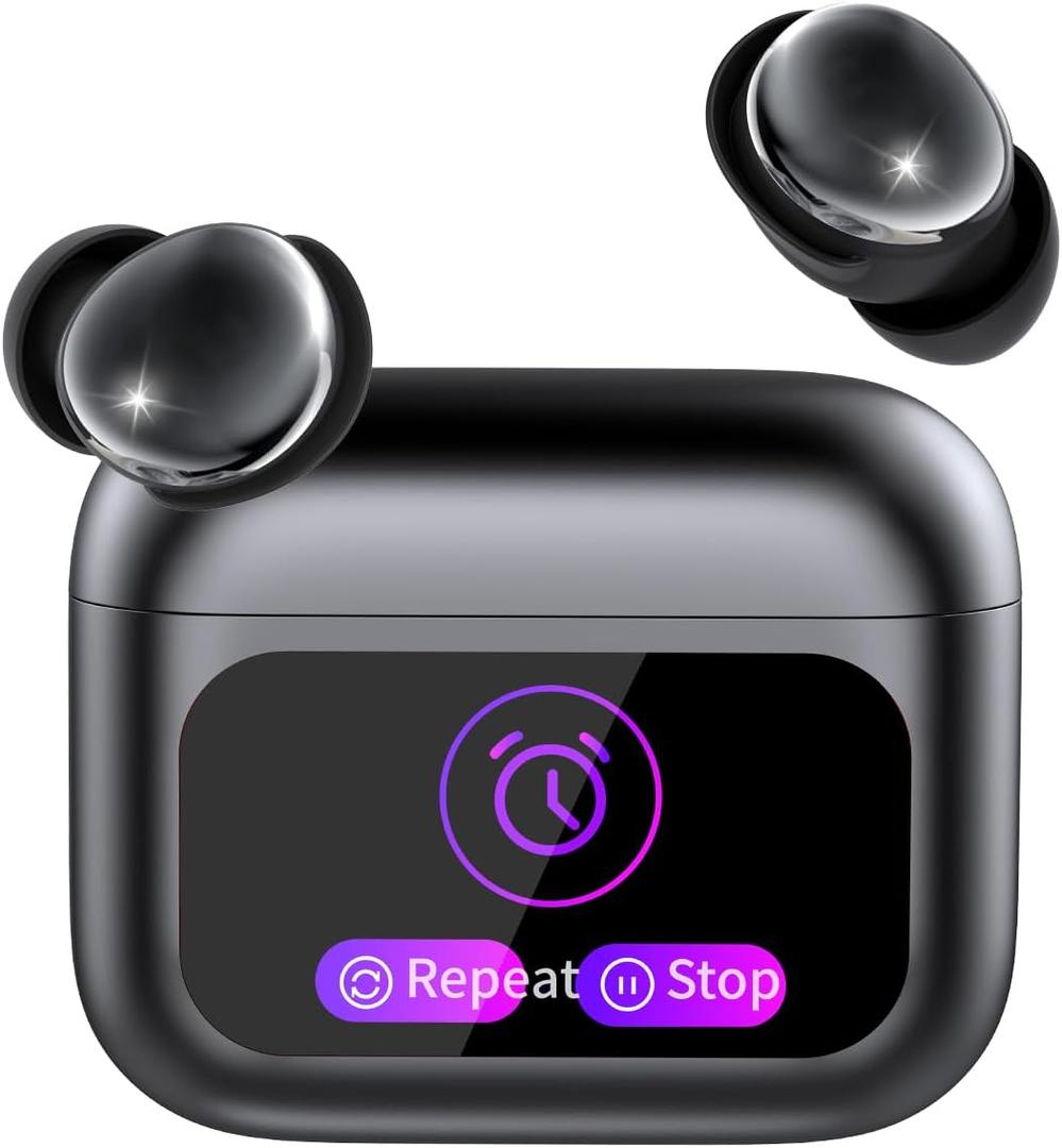 Sleep Earbuds Light-Weight Headphones, Mini Sleep Headphones Bluetooth in Ear Small Design for Side Sleepers, Glossy Black