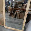 PERFNIQUE Rattan Mirror, 36'' x 24" Rectangle Boho Bathroom Mirror, Decorative Wall Nursery Decor, Rustic Farmhouse Handmade Wicker Mirror for Bathroom Bedroom Entryway Living Room Decor 2 Packs