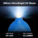 Mini UV LED Keychain Flashlight, Tiny Flashlight,Ultra Bright Light Key Ring Flashlight, 12 Lumen Portable Light Battery Powered with Key Ring for Outdoor Activities and Emergency Lightning (50PCS)