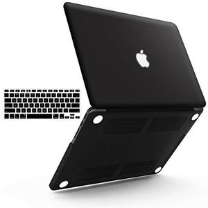 IBENZER Compatible with MacBook Pro 15 Inch Case 2015 2014 2013 2012 A1398, Hard Shell Case with Keyboard Cover for Old Version Apple Mac Pro Retina 15, Black