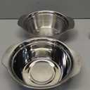 304 Stainless Steel Microporous Colander with Handle, Rice Washers Microporous Strainer Set For washing vegetables, fruits and rice, and draining cooked pasta. (2qt)