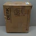 Vanity Desk with Mirror and Lights, 28.4''W Small Makeup Vanity Table with Height-Adjustable Stand, 2 Fabric Drawers Compact Makeup Desk, Gift for Girls, Bedroom Small Space, White